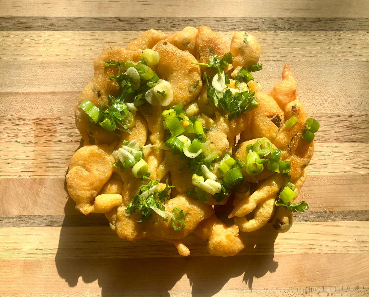 herb and onion funnel cakes – KEHO